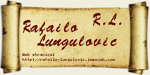 Rafailo Lungulović vizit kartica